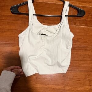 Bone lululemon ribbed align top